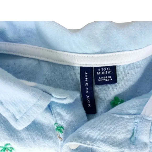 Janie & Jack | Palm Tree Polo Shirt (6-12 mos) 🌴 - Picture 3 of 3